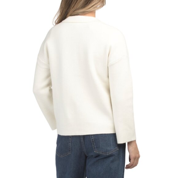 CYRUS Cream Classic Collar Sweater Cardigan - Picture 2 of 2